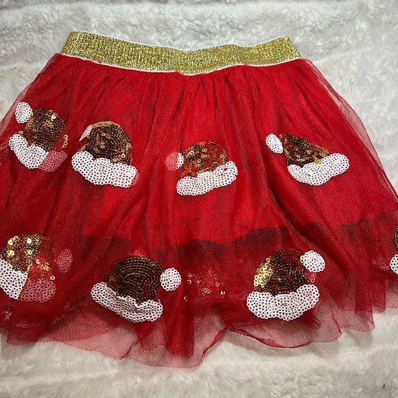 Santa hats on skirt. Fully lined. Size one – two year. - Picture 1 of 5